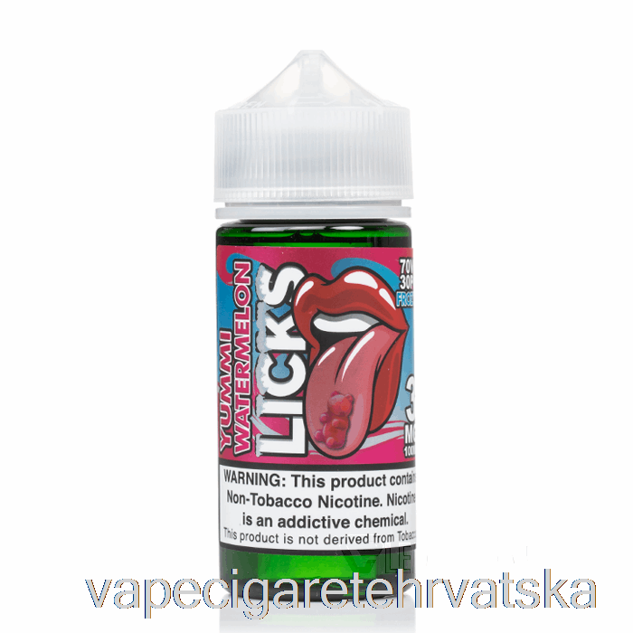 Vape Cigarete Frozty Yummi Watermelon Punch - Licks Roll Upz - 100 Ml 3 Mg